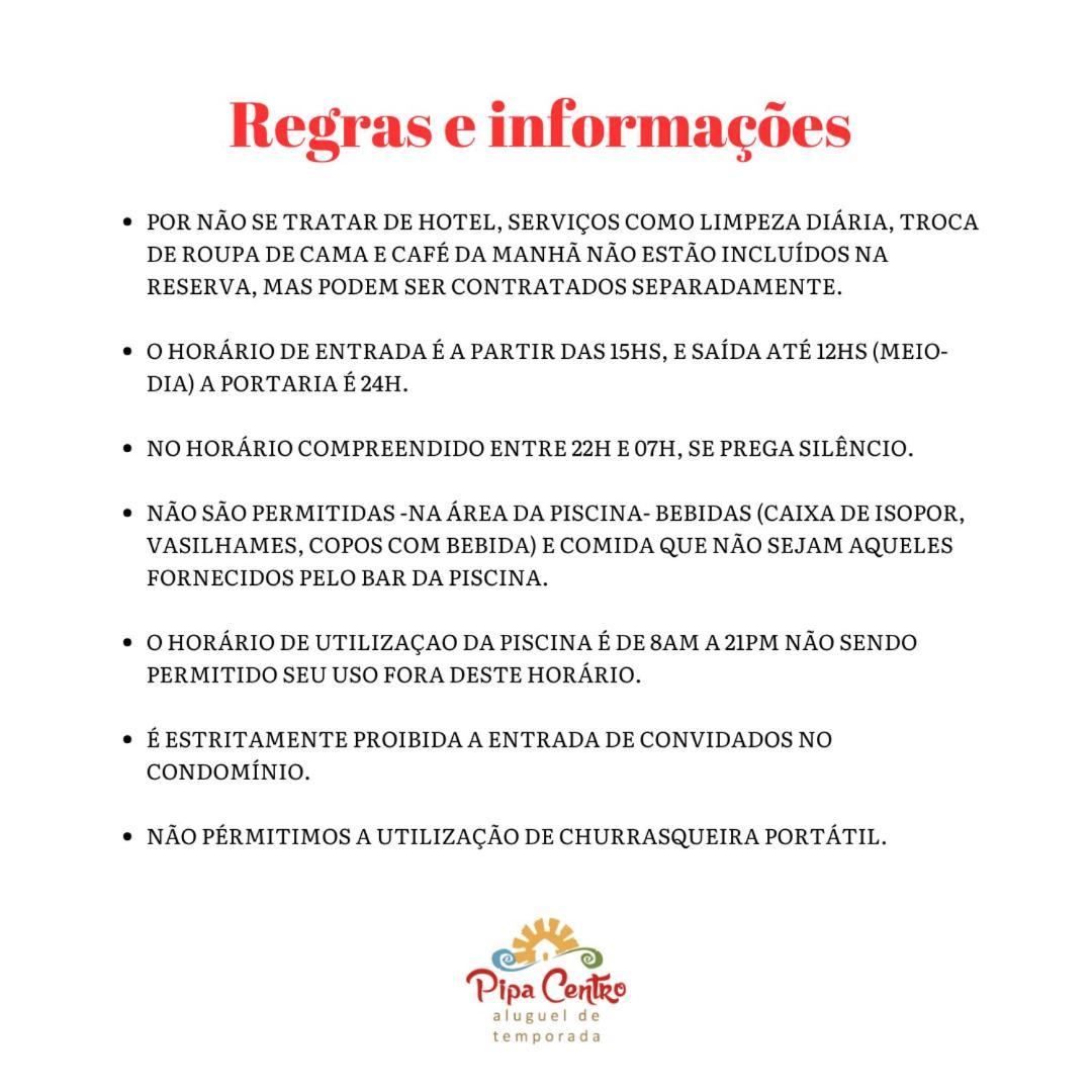 Condominio Solar Pipa - Apartamento Economico, Sem Varanda Praia de Pipa Exteriör bild